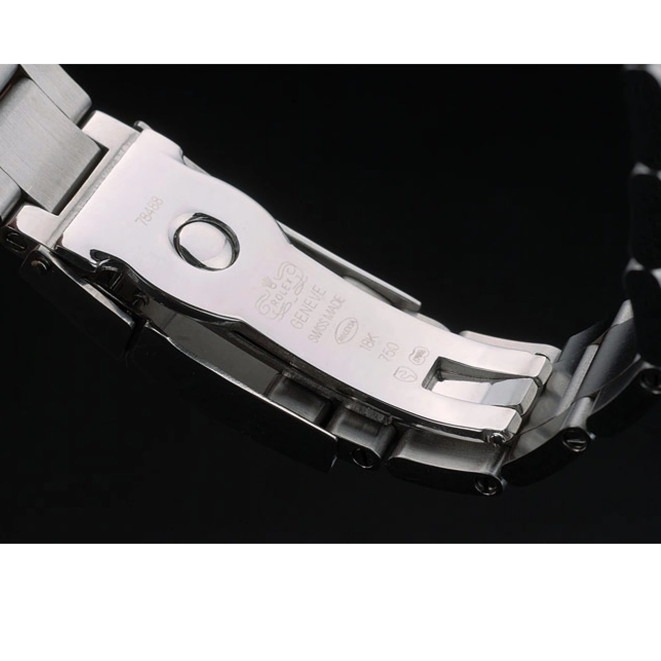 Rolex copies cheap Steep White Ceramic Tachymeter 80249 Black Strap Dial Rolex Daytona Stainless 0710